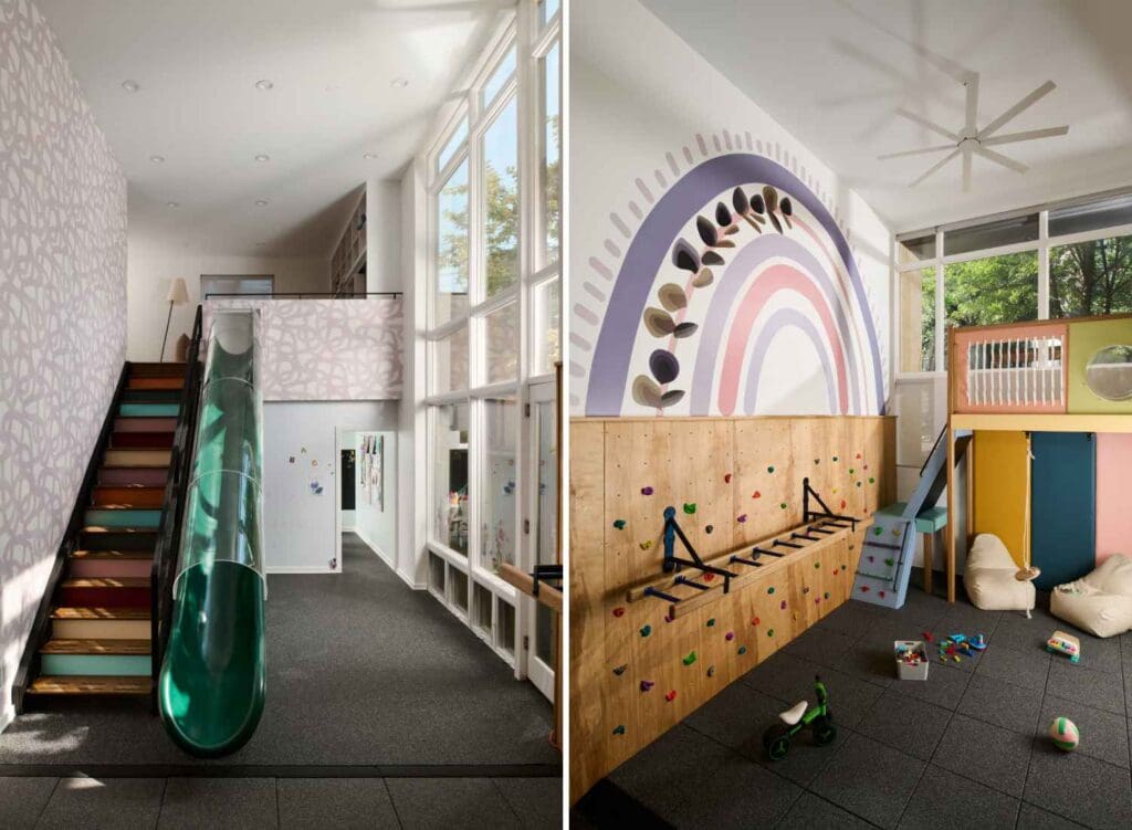 kp-home-lincoln-park-il-kids-emporium-playhouse-slide-and-play-area-colorful-stairs-rock-climbing-wall-playground-flooring-jungle-gym-indoor-playground-meaningful