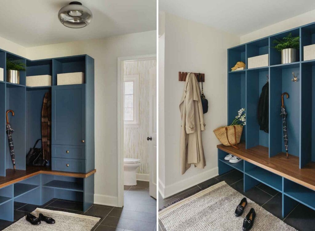 kp-home-downers-grove-il-timeless-family-home-renovation-functional-mudroom-deep-blue-cabinetry-cubbies-for-shoes-coat-hooks-meaningful-interior-design