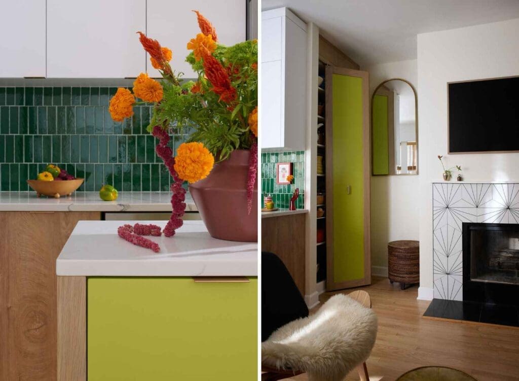 kp-home-chicago-il-lincoln-square-kitchen-and-bathroom-renovation-vibrant-green-hues-in-kitchen-and-pantry-modern-interior-design