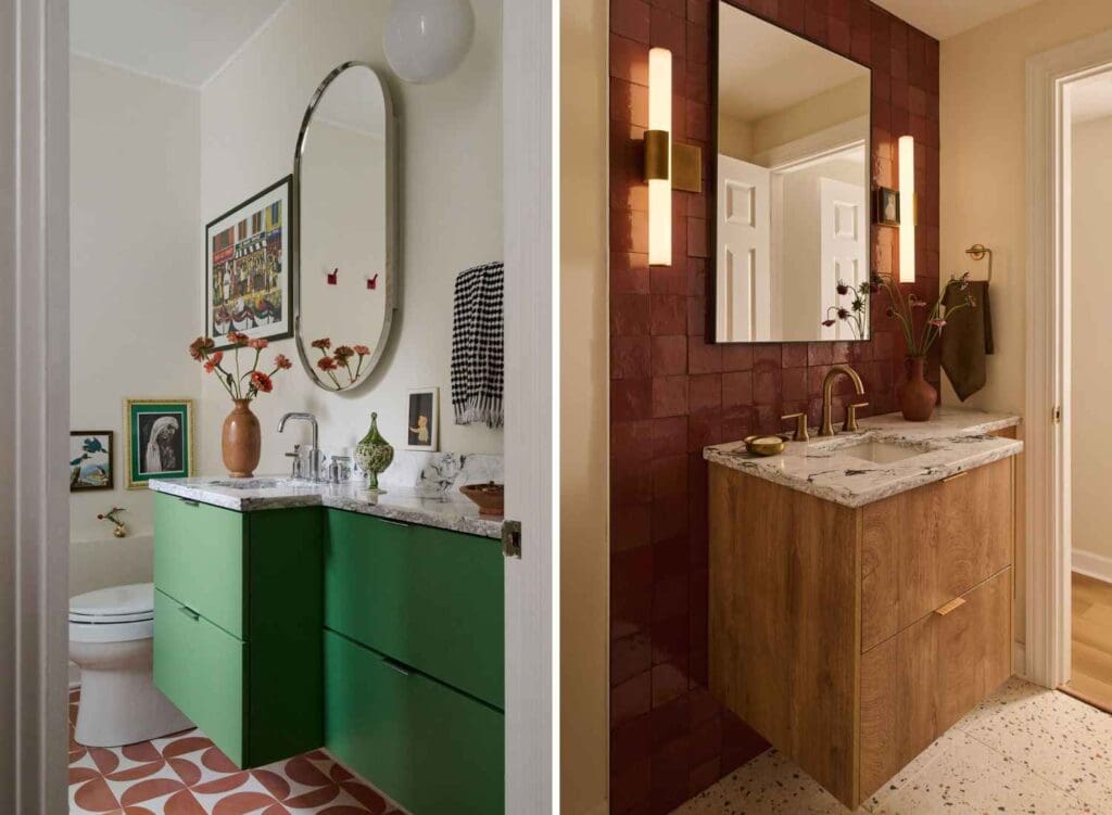 kp-home-lincoln-square-il-kitchen-and-bathroom-renovation-fresh-playful-patterned-bathroom-dark-moody-bathroom-tile-accent-wall-contemporary-design